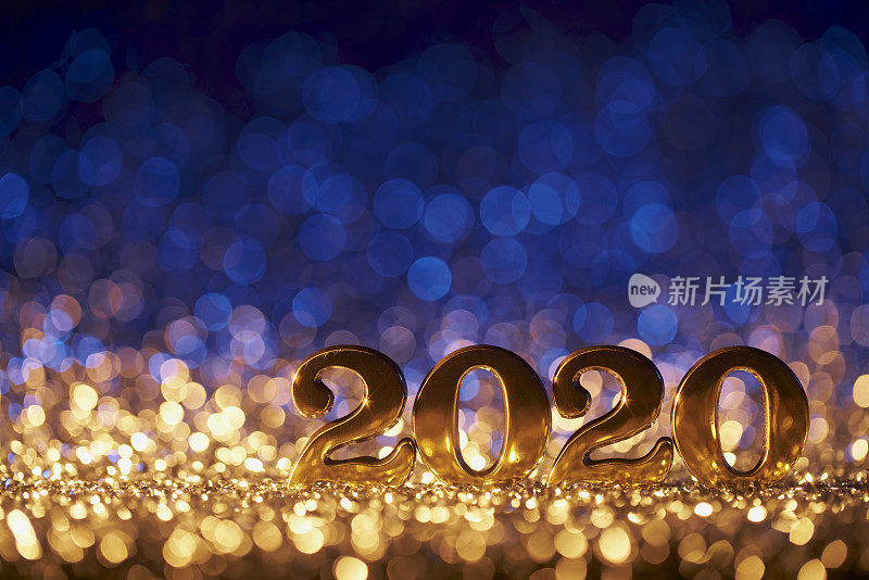 新年圣诞装饰2020 -金蓝色派对庆祝